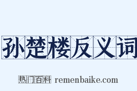 孙楚楼反义词是什么意思的图片
